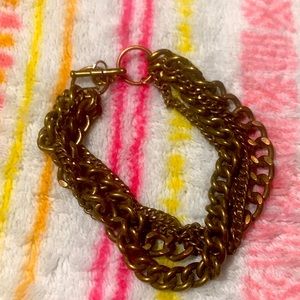 Vintage Brass Chain Bracelet